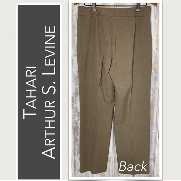 Tahari, Arthur S. Levine Dress Pants in Brown Size 10 EUC - Picture 3 of 9